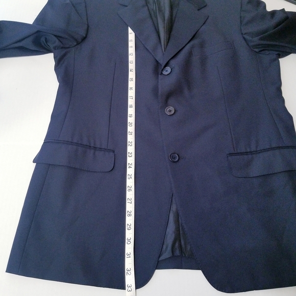 🌸Gianni Versace | Navy Blue Fitted Blazer - Picture 5 of 11